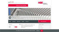 Desktop Screenshot of hbe-hydraulics.com